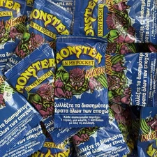 Monster In My Pocket Series 1 Neon Sealed Packet 1992 Greek MIMP