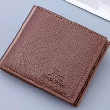 Men's Wallet Short Vertical Ultra-Thin Wallet Bank Card Card Package Small Purse