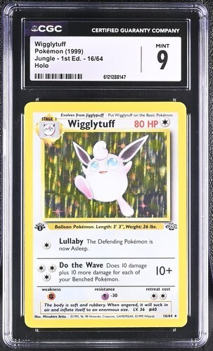 Wigglytuff (1st Edition) graded CGC 9 for sale on eBay