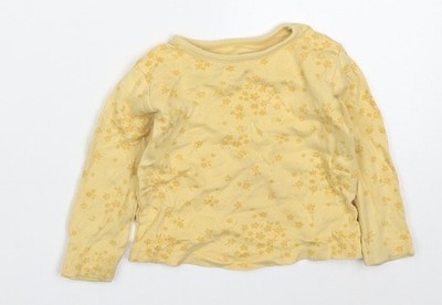 Basic-T-Shirt Mädchen UK Größe 6-9 Monate George gelb