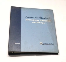 American Standard Plumbing Fixtures 3 Ring Binder Dealer Catalog 1959 