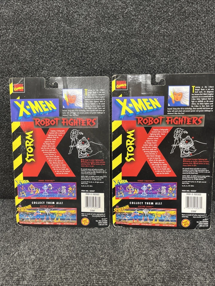 批量 2 件 STORM X-MEN 动作玩偶 机器人战士(变体)1997 — 第 4/4 张图片
