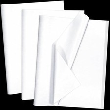 100 Sheets White Tissue Paper 14x20 Recyclable Wrapping Paper Bulk for Gifts.