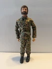 Vtg 1970s GI Joe Bearded Action Figure With Flocked Hair READ Description