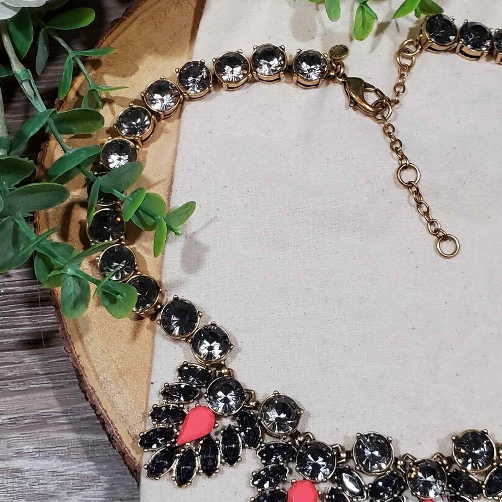 J. Crew multi stone gorgeous statement necklace - image 9