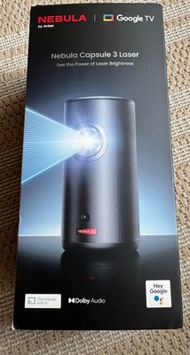 Anker NEBULA Capsule 3 Laser   Tragbarer Full-HD Laser Projektor mit Google TV