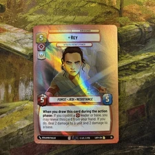 Star Wars Unlimited: Rey - Rare - Promo - Weekly Play #29- LOF. Foil