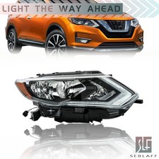 For Nissan Rogue 2017-2019 Halogen Led Drl Headlight Headlamp Right Passenger Rh
