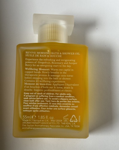 Aromatherapy Associates Revive Morning Bath And Shower Oil 55ml NEW No Box - Picture 2 of 3