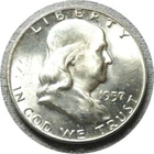 elf Franklin Half Dollar 1957 D