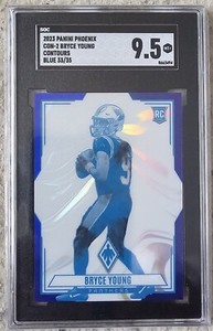 2023 Panini Phoenix Contours Blue Prizm Bryce Young /35 RC SGC 9.5 Panthers