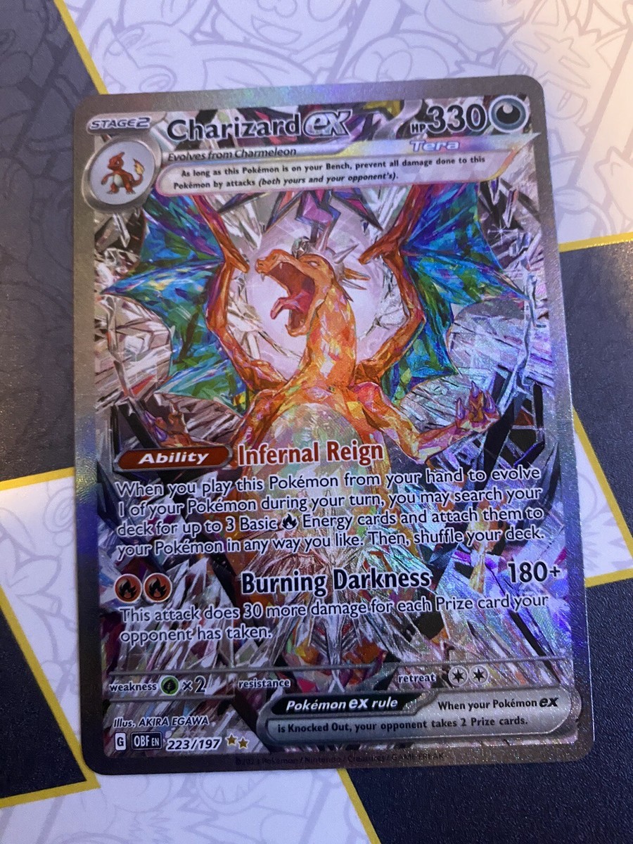 Pokémon TCG Charizard ex SV03: Obsidian Flames 223/197 Holo Pokémon TCG Charizard ex SV03: Obsidian Flames 223/197 Holo