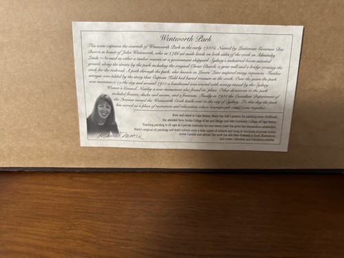 Framed Numbered & Signed Print - M. Moore - Wentworth Park - 221/1000 - Picture 7 of 7