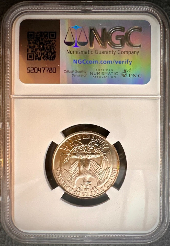 1998-D Washington Quarter NGC MS66 PL Rare Proof Like Gem - Image 2 of 4