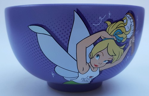 Disneyland Paris Tinker Bell Morning Bowl Disney Park Ceramic Cereal Late Pretty - Picture 4 of 10