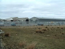 Photo 6x4 Psst - wanna buy a car? Springhill/NS8858 Former factory sheds c2006