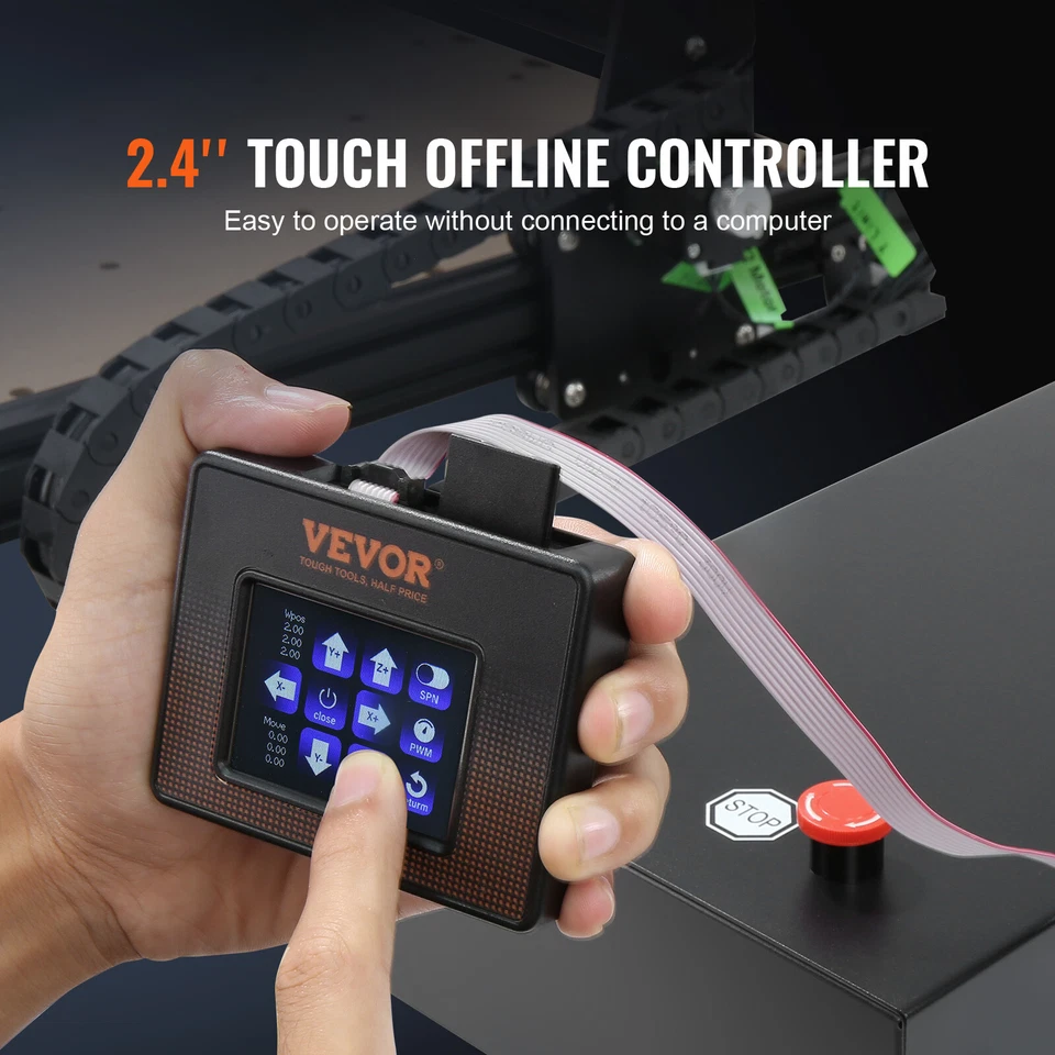 Máquina roteadora CNC VEVOR 300W 3 eixos controle GRBL fresadora de gravação em madeira - Imagem 3 de 4