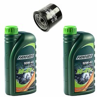 MotoröL Set 10W40 2 Liter ÖLfilter HF204 FüR Arctic Cat Kawasaki KVF Yamaha YFM