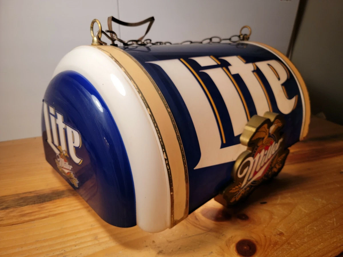 Pool Table Bar Light In Collectible Miller Signs & Tins for sale