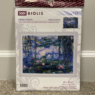 RIOLIS Counted Cross Stitch Kit 15.75''X11.75''-Water Lilies After  4779046180798