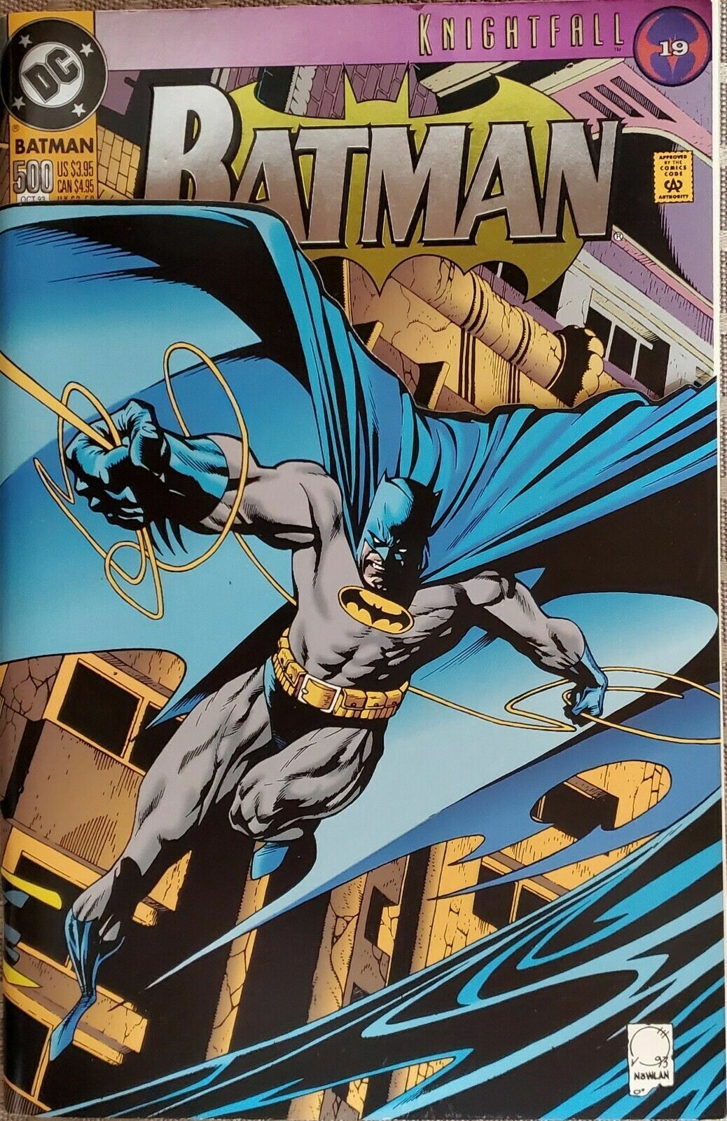DC Comics BATMAN #500 Collector's Edition Die Cut October 1993 With  Postcards | eBay