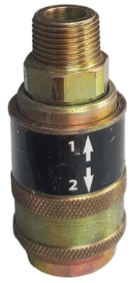 Quick Connect SAFETY Druckluft KUPPLUNG Stahl R 1/2 Gewindeverschraubung PCL SC21JM