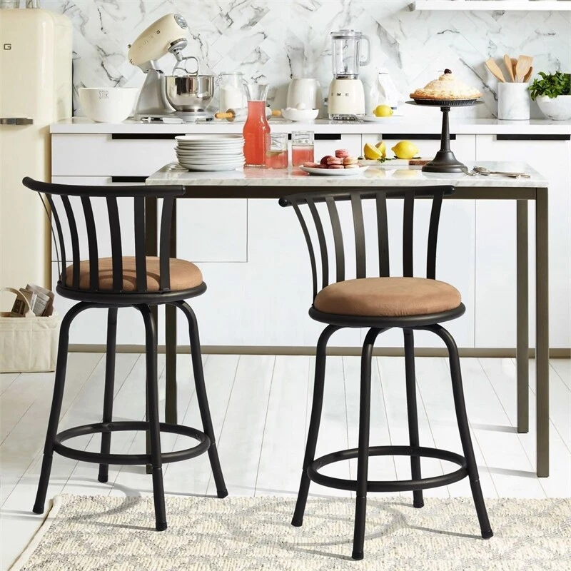 High back swivel counter height stools sales
