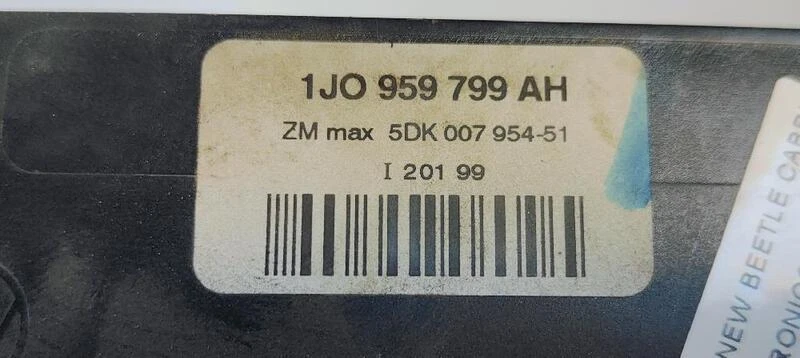 1J0959799AH modulo elettronico per VOLKSWAGEN NEW BEETLE CABRIOLET (1Y7) 177444 - Immagine 3 di 4