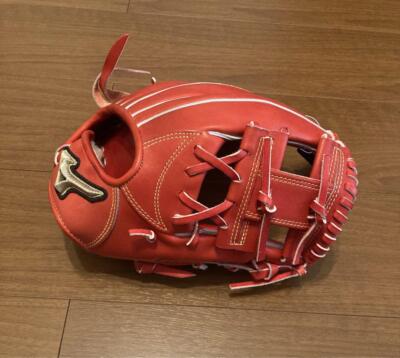 Mizuno Glove Elite イエロー/レッド MIZUNO (ミズノ) ソフトボール用グローブ レッド×イエロー