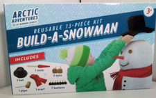 BUILD YOUR OWN SNOWMAN KIT - Felt Hat, Scarf, Nose, Buttons, Pipe. CHRISTMAS