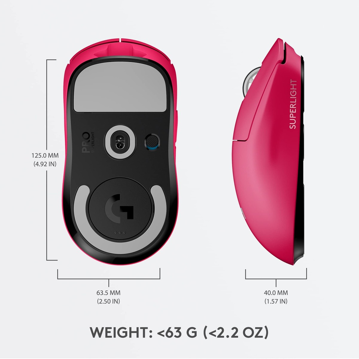 Logitech G Pro X Wireless Superlight Gaming Mouse - ‎910