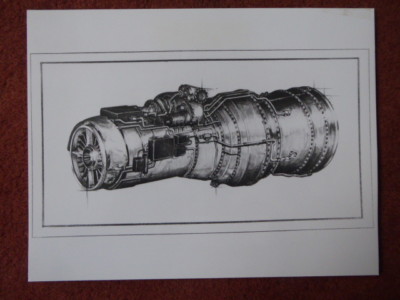 ARTIST'S VIEW PRATT & WHITNEY AIRCRAFT PW3000 SERIES ENGINE 
