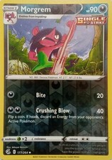 177/264 MORGREM REVERSE HOLO FUSION STRIKE POKEMON CARD