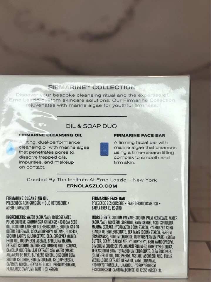 ERNO LASZLO Firmarine Face Bar & Cleansing Oil Firm And Lift Cleansing Set & Bag - Image 3 of 4