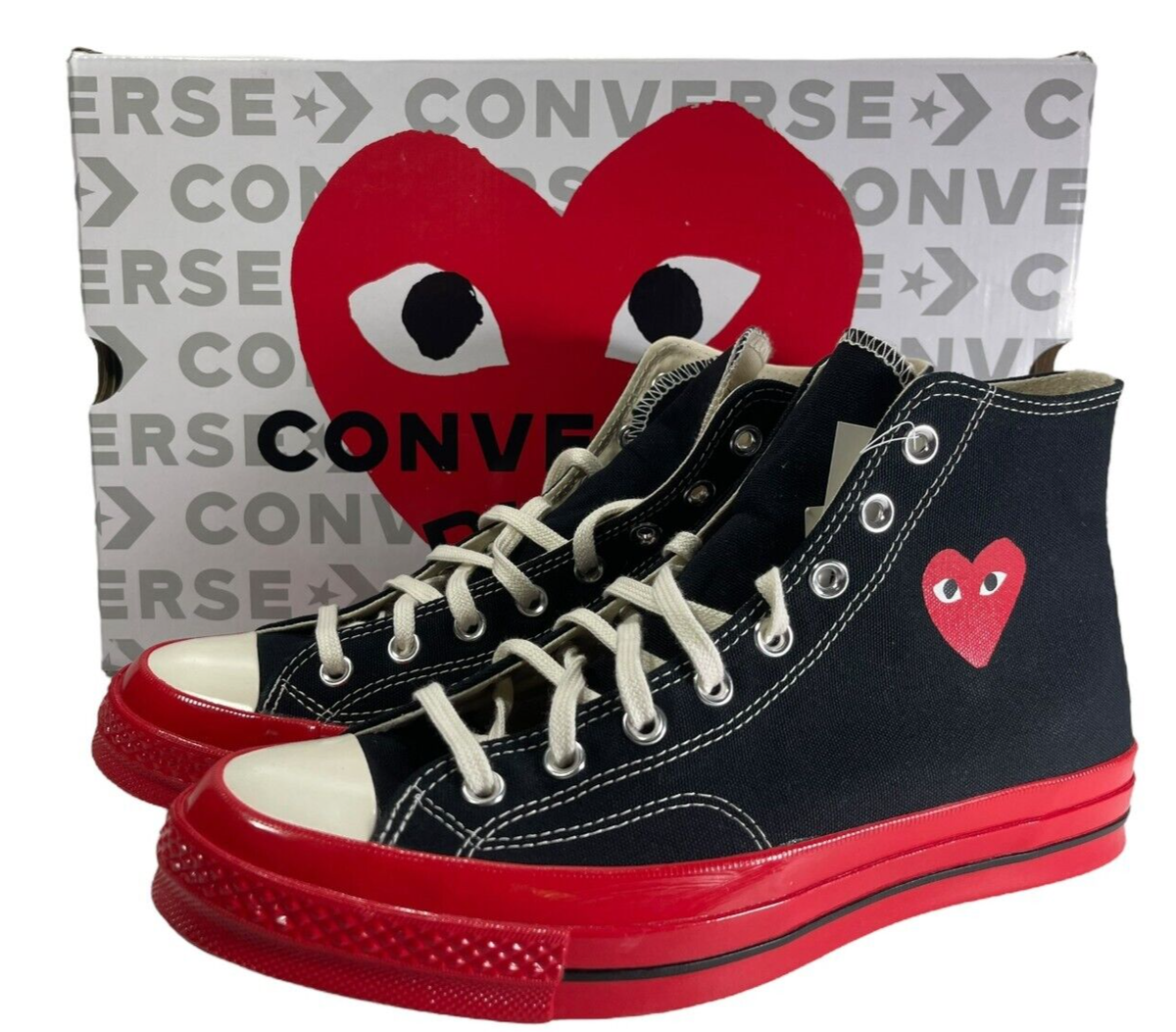Size 10 - Converse Comme des Garçons Play x Chuck 70 High