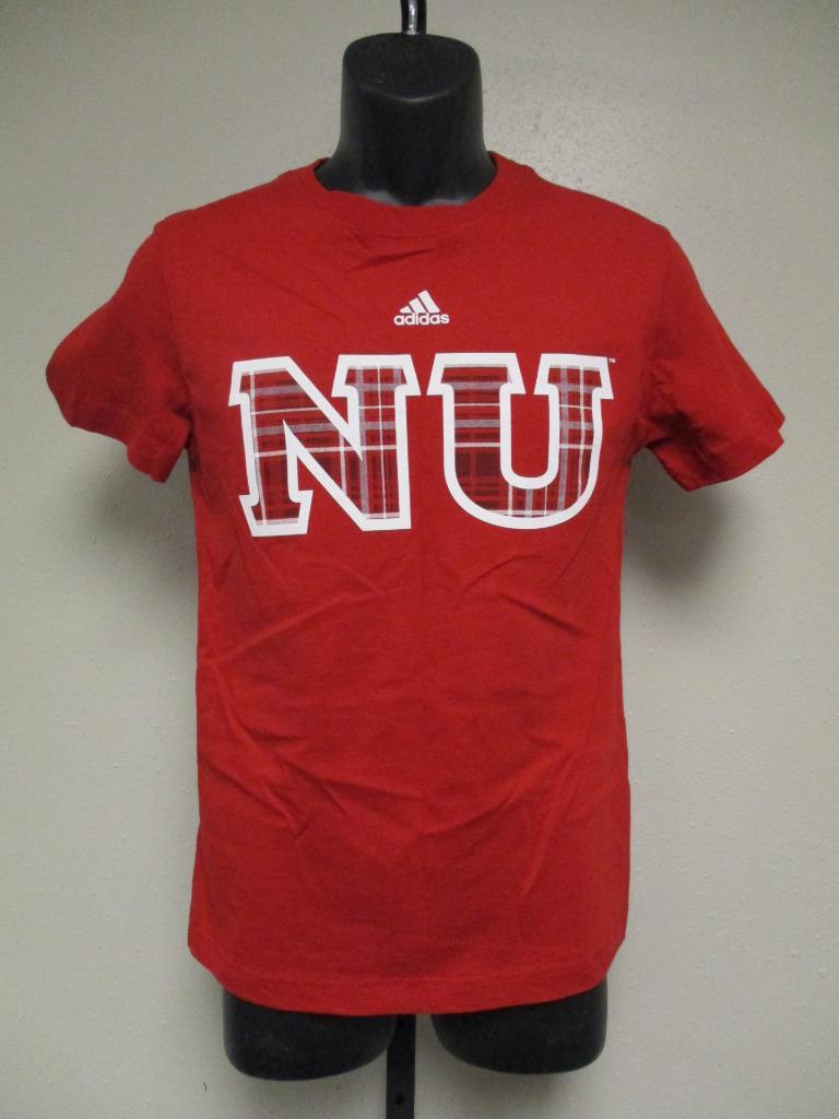 New- Nebraska Cornhuskers Youth Medium M (10-12) Red Adidas Shirt