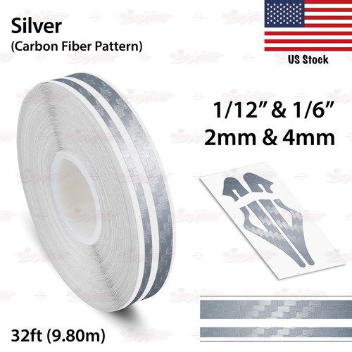 1/12" & 1/6" PIN STRIPES Car Motorcycle Truck Twin Lines TAPE Vinyl Stickers - Bild 30 von 51