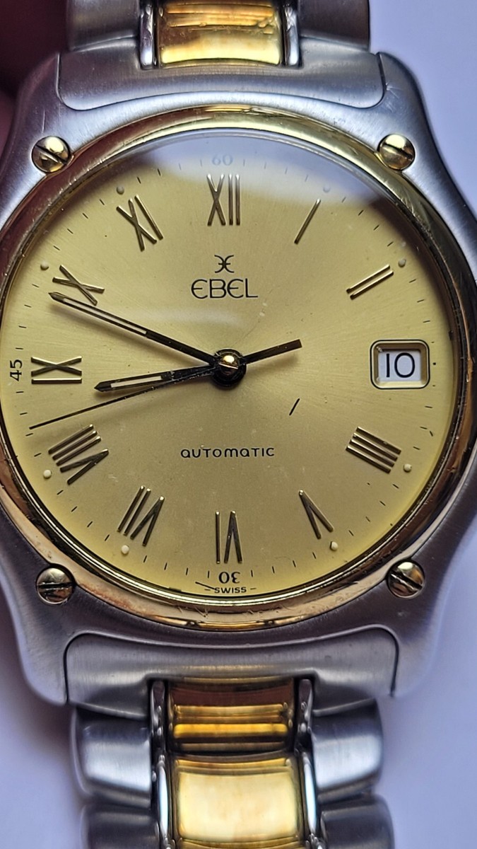 EBEL 18K Gold Bezel 腕時計 本体 Ebel 1911 18k Yellow Gold Bezel Automatic Men's Wrist Watch | eBay