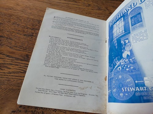The Royal Edinburgh Military Tattoo 1956 Theatre Play Souvenir Program - Picture 3 of 5