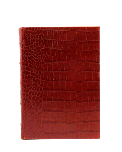 Graphic Image Journal 8" Leather Hardcover 224 UNLINED Pages RED Croc Embossed - Picture 2 of 9