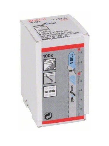 100 hojas de sierra de calar Bosch T101D T119BO T118A T118B T308B EXPERT T244D T345X - Imagen 2 de 35