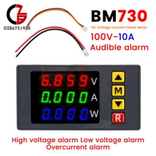 DC0-100V 10A 1000W 4-Digits LED Digital Voltmeter Ammeter Power Detector Tester