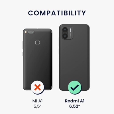 BORYA Cover per Xiaomi Redmi A1/Xiaomi Redmi A2, Ultra Sottile Antiurto