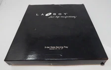 RARE LAZBOY 3-tier Slate Serving Tray 12" x 10" x 8" Brand New