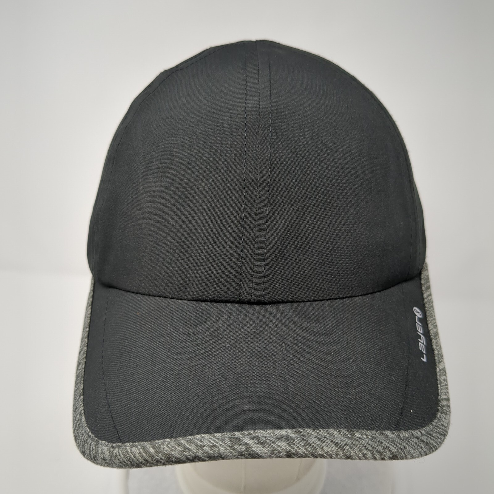 Layer 8 Strapback Hat Black One Size Adjustable G… - image 2