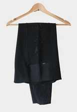 FDJ French Dressing Trousers Black Jersey Pull On Cigarette Pant  UK 10