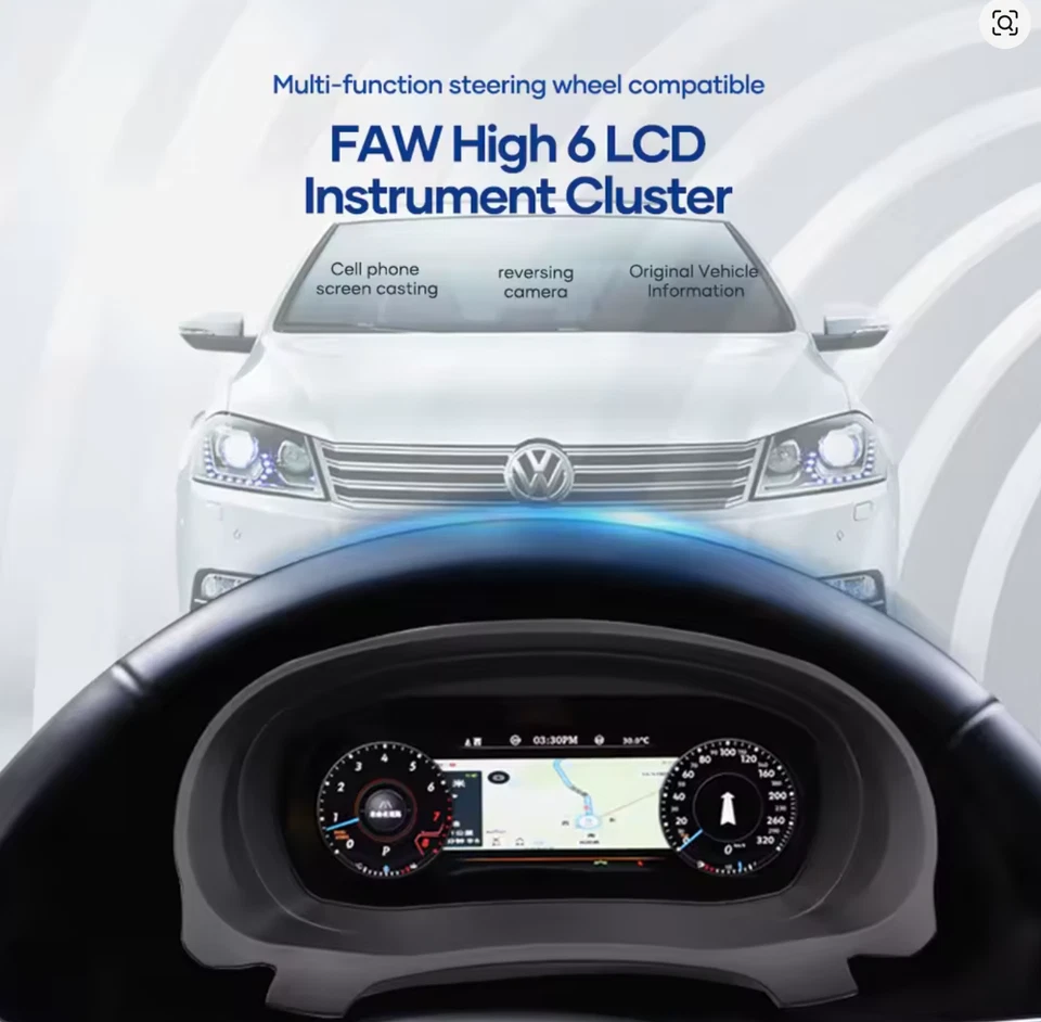 VW Golf 5 Caddy Touran Transporter T6 EOS Sharan Tachometer Digital - Bild 3 von 3