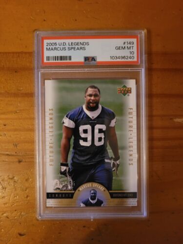 2005 Upper Deck UD Legends #149 Marcus Spears Rookie Card PSA 10 Gem Mint Pop 1!
