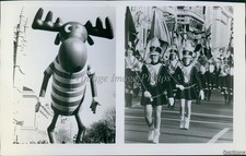 1983 Linda Gray Larry Hagman Anchor Cbs All American Thanksgiving Day Photo 5x7