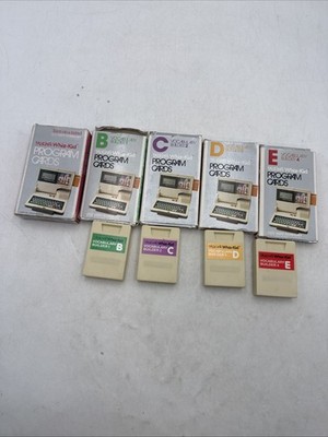 Vtg Vtech Talking Whiz Kid Genius Program Cards B C D E Cartridges Vocab Builder